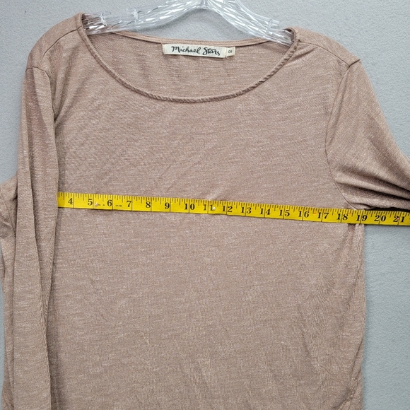 MICHAEL STARS BASIC LONG SLEEVE TOP, SIZE OS - Picture 5 of 6